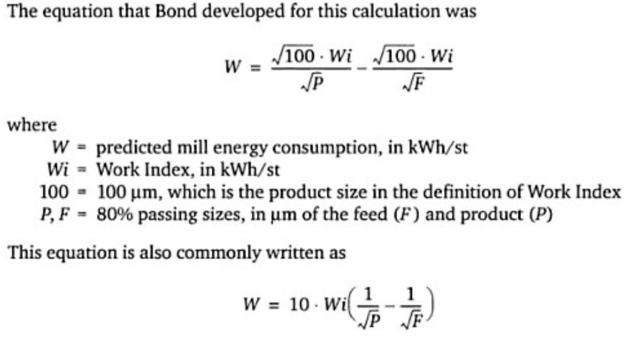 Energy input proportional to new crack-tip length created in breakage