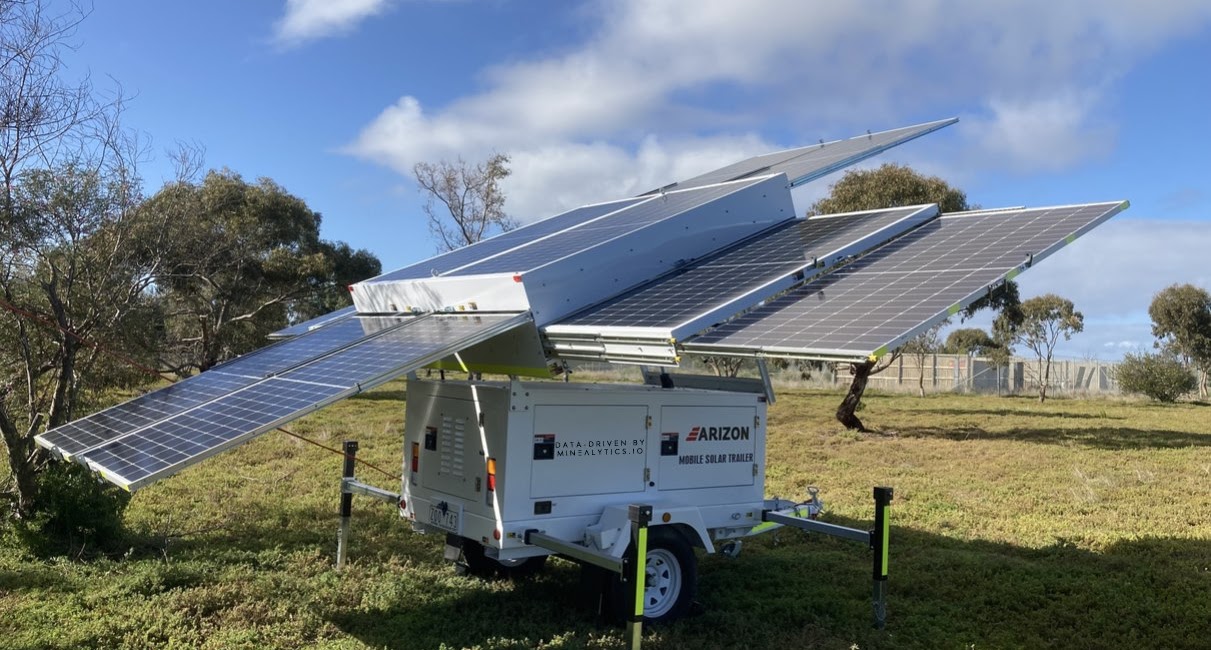 Solar-powered mobile camera and edge-AI trailer for remote deployment