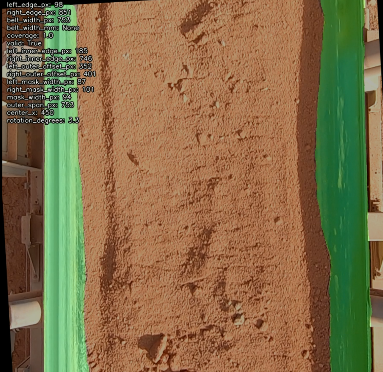 Ore Profile & Belt Edge Detection